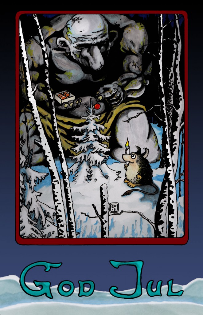 Bergatrollet klär granen